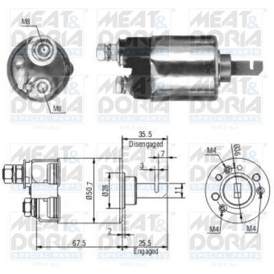 Solenoid Switch, starter